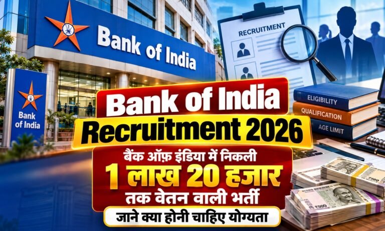 Bank of India Recruitment 2026